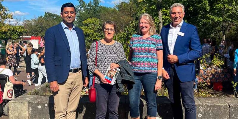 Eröffnung des Sommerfests der IGS Bothfeld durch Bürgermeisterin Monica Plate und Dr. Wjahat Waraich