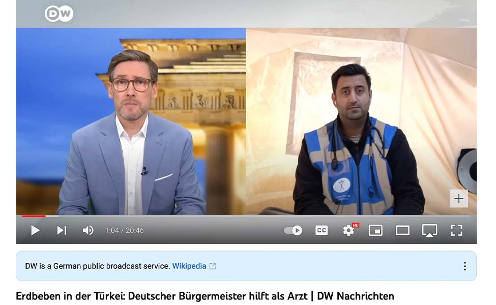 Deutsche Welle Hält Eine Videoschalte Mit Wjahat Waraich