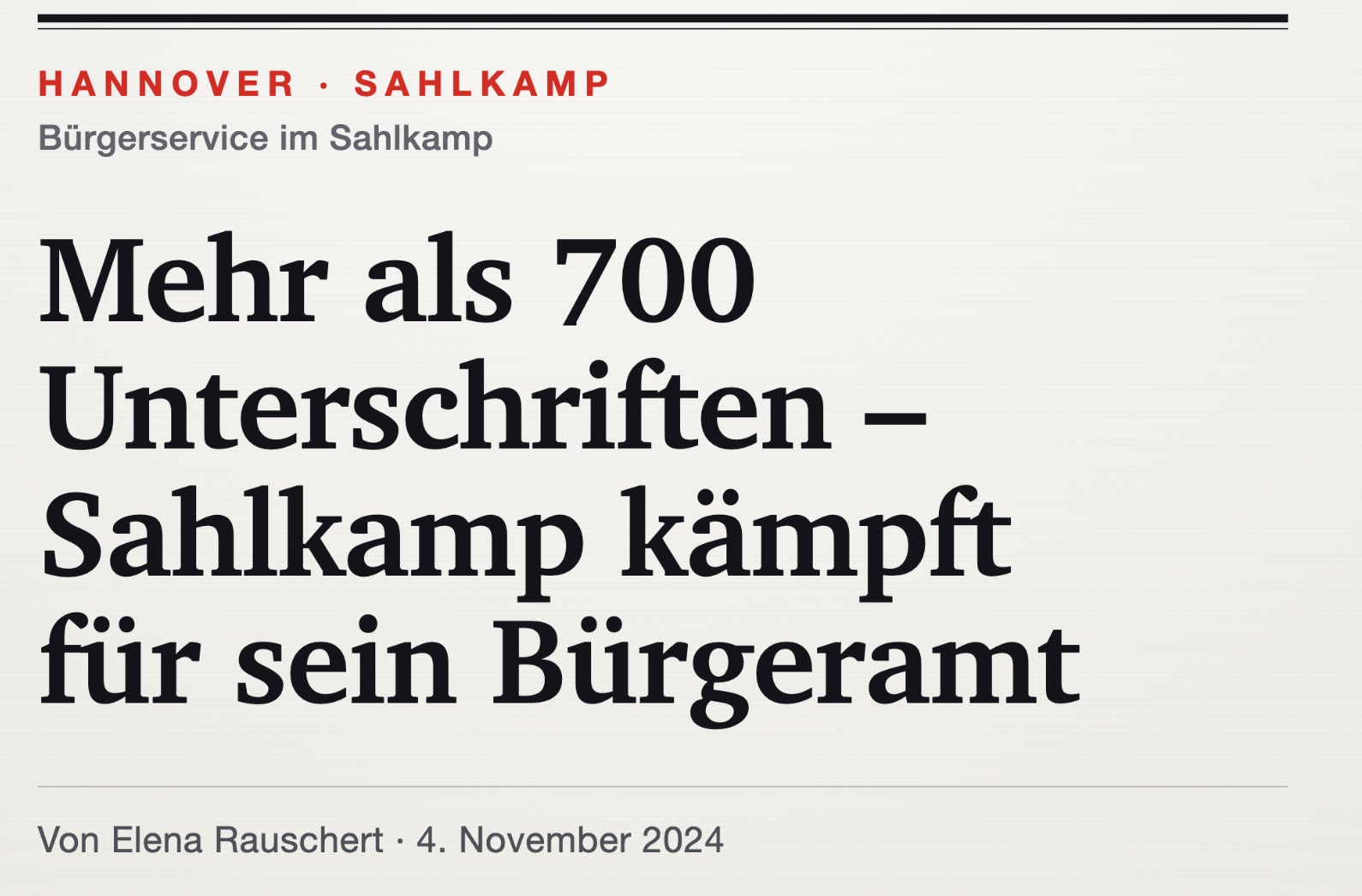 Neuer Standort Für Das Bürgeramt Sahlkamp Am Kastanienpark